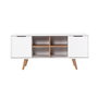 Hanah Home Sina 3318 Soporte para TV Blanco y Nogal